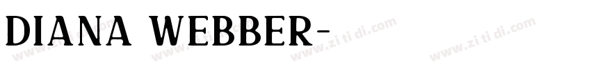 Diana Webber字体转换